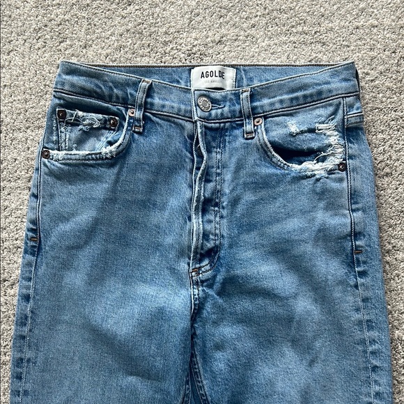 Agolde Nico High Rise Slim Fit colorway is Rooted size 24 - Picture 4 of 13